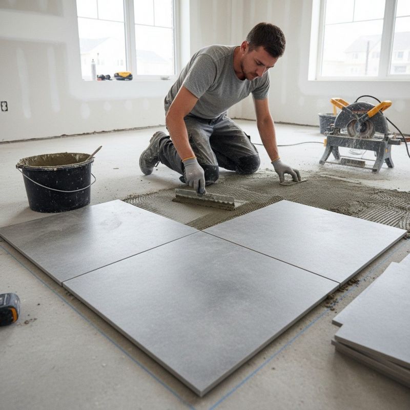 Mosaic Tile Floor Installation in Fredericksburg, VA