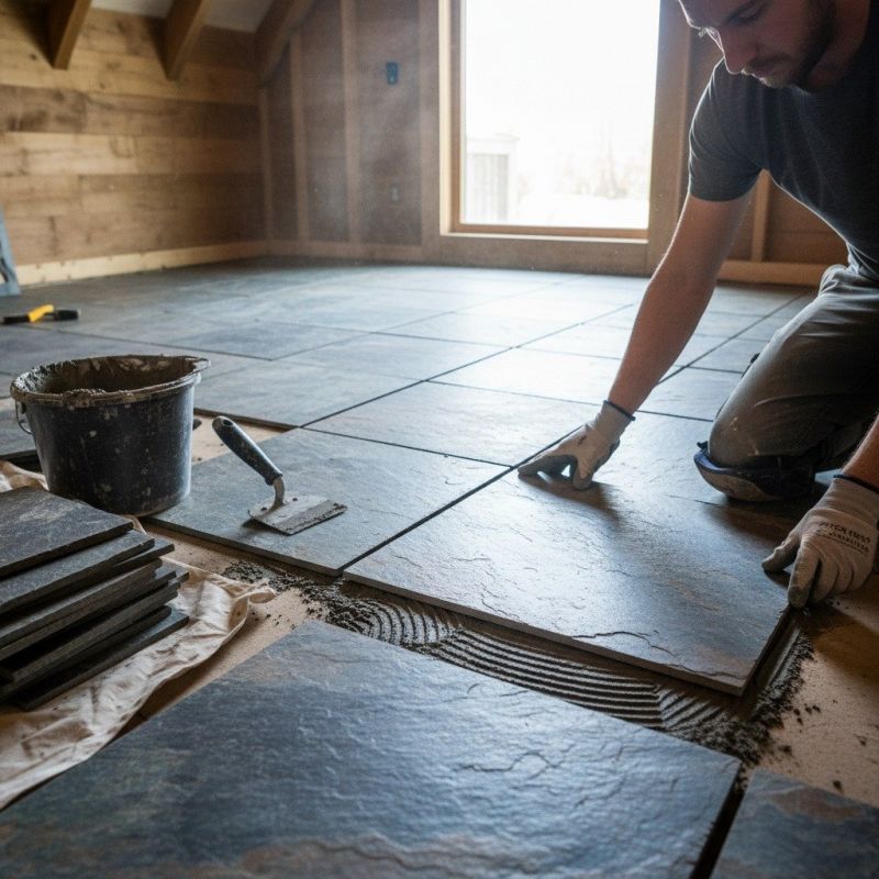 Slate Floor Installation in Wilmington, NC
