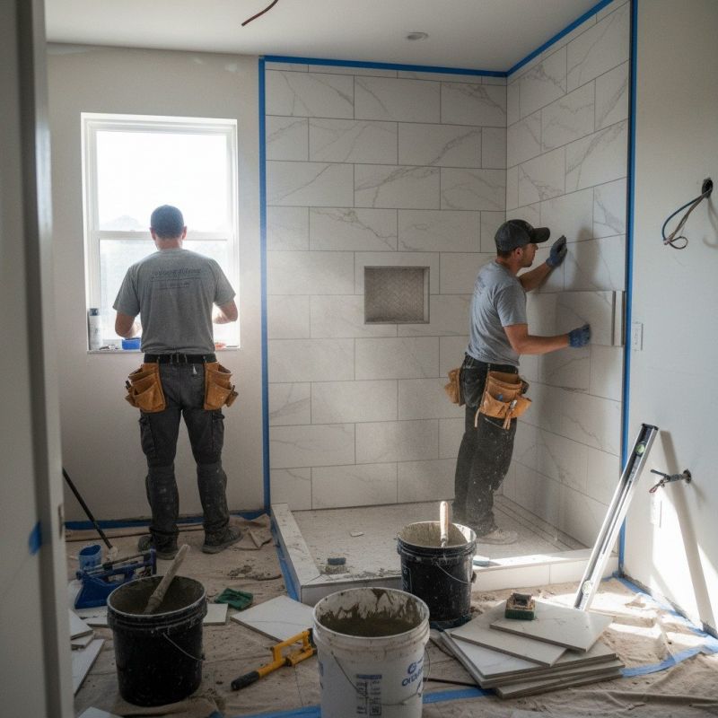 Tile Shower Renovation in Conroe, TX