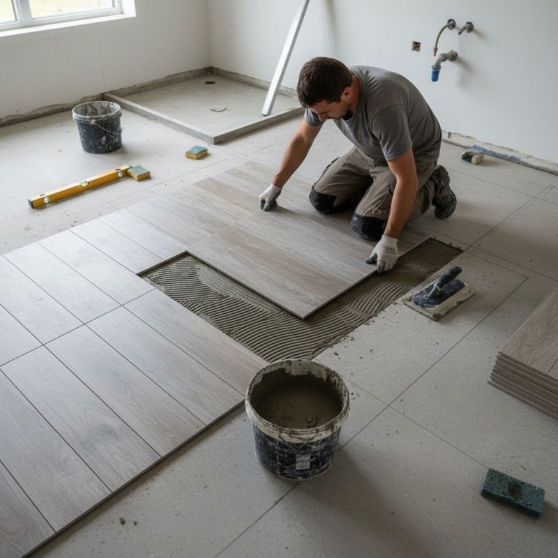 Travertine Floor Installation in Fredericksburg, VA
