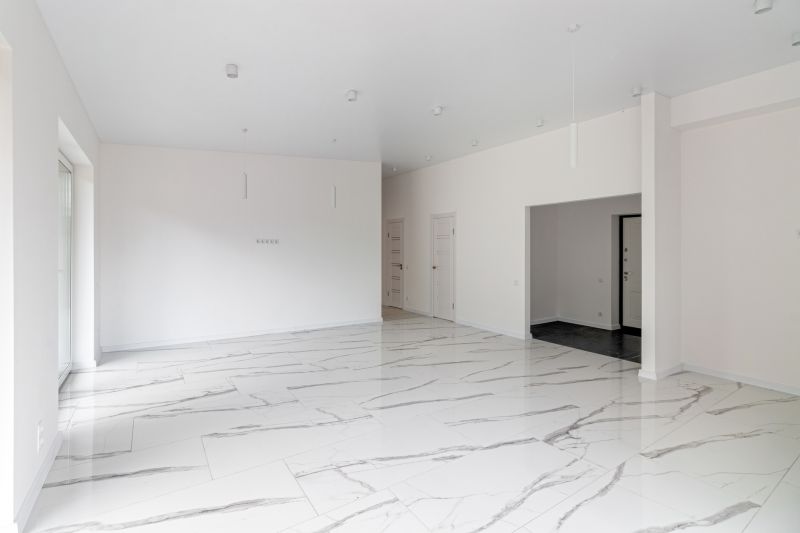 White Marble Tile Installation in Overland Park, KS